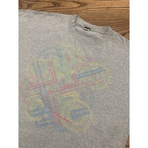 Vintage 90s Oakley Men's 2XL Geometric Colorful‎ Graphic T-shirt RARE